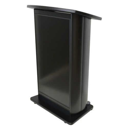 会议用斜面书桌 - H2W DIGITAL DISPLAY - Podium pros - 站坐式 / 数字显示 / 铝制