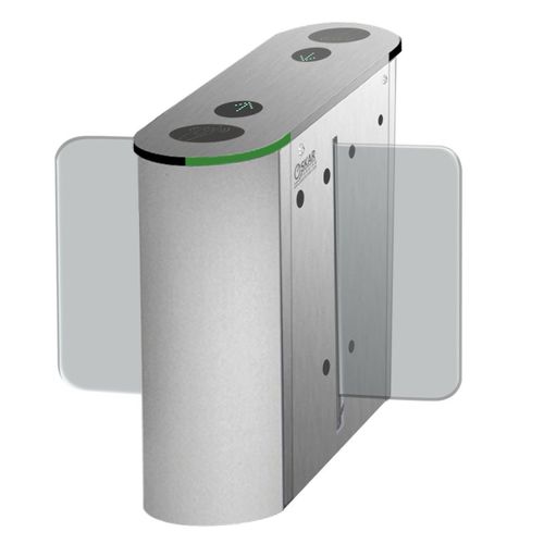 中等高度旋转闸门 - HCT 670 D - Oskar Turnstiles System - 用于门禁控制 / 不锈钢 / 公共机构用