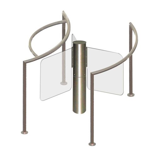 中等高度旋转闸门 - OSG 131 CS - Oskar Turnstiles System - 用于门禁控制 / 不锈钢 / 玻璃
