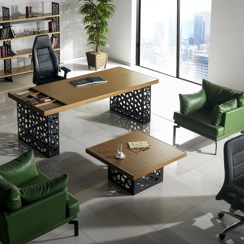 老板桌 - GALA - Flekssit Office Furniture - 现代风格 / 木质 / 带收纳