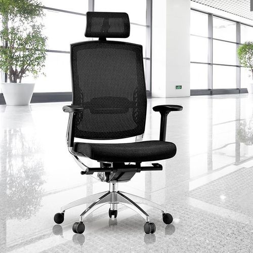 现代风格老板椅 - ABANT - Flekssit Office Furniture - 皮质 / 网格 / 铝制