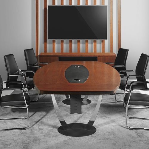 现代风格会议室桌 - EPSILON - Flekssit Office Furniture - 木制贴皮 / 三聚氰胺 / 金属桌脚