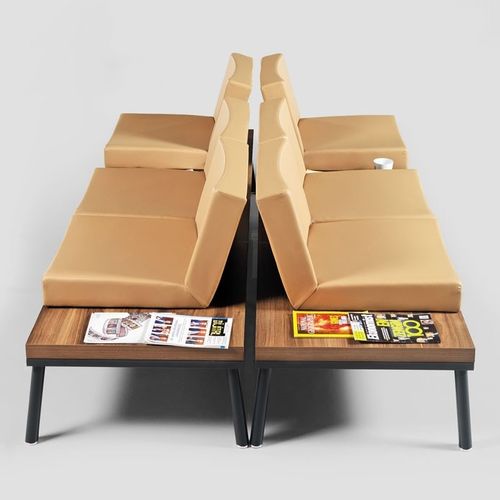 彩绘金属联排座椅 - TOLL SALON - Flekssit Office Furniture - 木制贴皮 / 聚氨酯 / 三人座