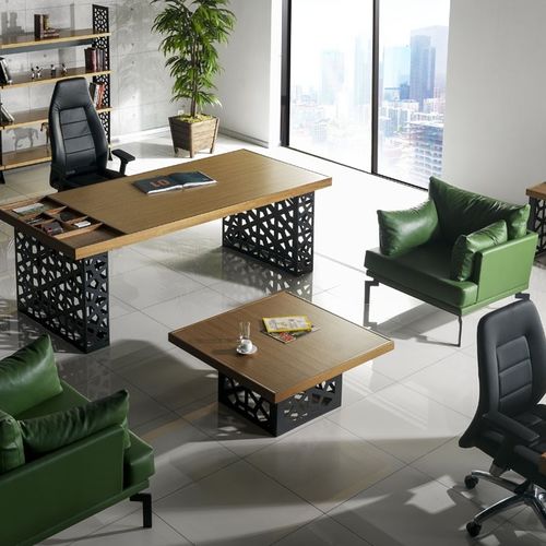 现代风格茶几 - GALA - Flekssit Office Furniture - 木质 / 三聚氰胺 / 金属桌脚