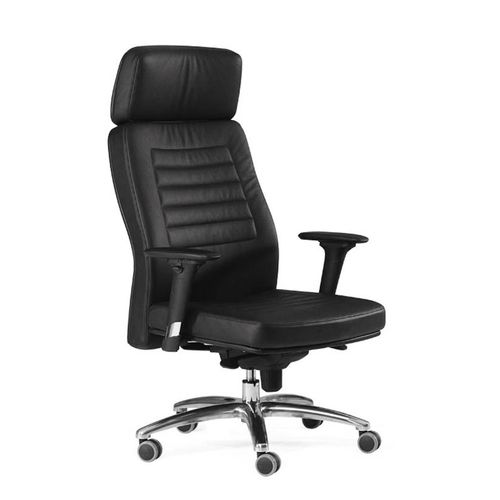 现代风格老板椅 - AZUR - Flekssit Office Furniture - 皮质 / 铝制 / 聚氨酯