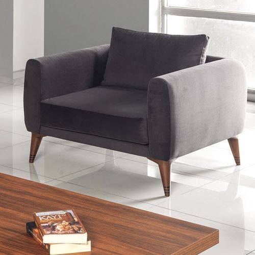 现代风格扶手椅 - ZÜMRÜT - Flekssit Office Furniture - 布料 / 木质 / 灰色