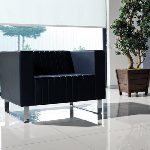 现代风格扶手椅 - POSH - Flekssit Office Furniture - 皮质 / 木质 / 黑色