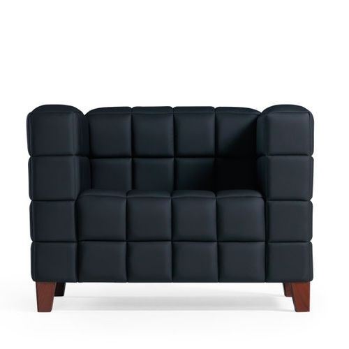 现代风格扶手椅 - PIAZZA - Flekssit Office Furniture - 皮质 / 木质 / 黑色
