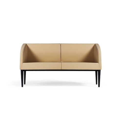 现代风格沙发 - VADI - Flekssit Office Furniture - 皮质 / 带扶手 / 米色