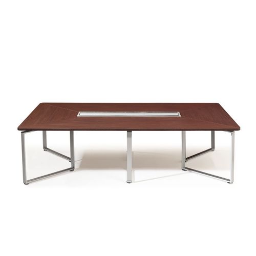 现代风格会议室桌 - MODÜLER - Flekssit Office Furniture - 三聚氰胺 / 金属桌脚 / 长方形