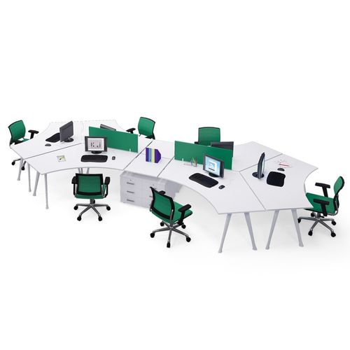 开放式办公桌 - I TOSS - Flekssit Office Furniture - 现代风格 / 三聚氰胺 / 带收纳