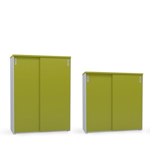 矮档案柜 - FERRO - Flekssit Office Furniture - 高 / 三聚氰胺 / 平开门