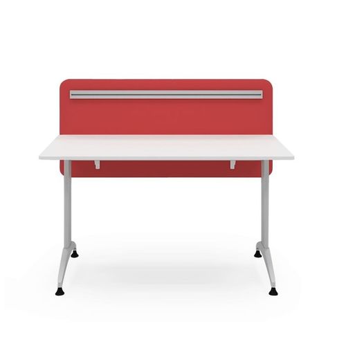 现代风格办公桌 - SFH 65 1300 - Flekssit Office Furniture - 三聚氰胺 / 四脚 / 声学