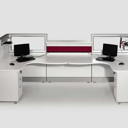 铝制前台接待桌 - SPA 90 9100 - Flekssit Office Furniture