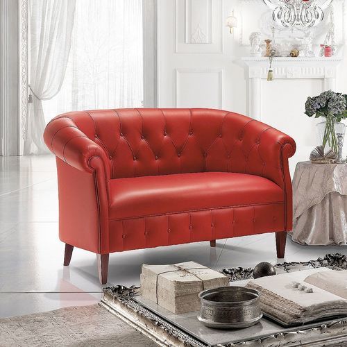 传统风格沙发 - Margott  - DI MARCO INTERIOR SOFA - 皮质 / 手工 / 意大利制造