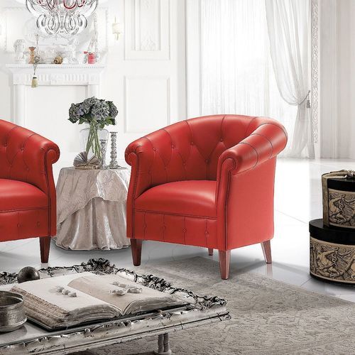 传统风格扶手椅 - Margott  - DI MARCO INTERIOR SOFA - 布料 / 皮质 / 木质