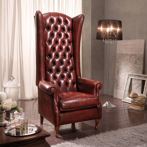 传统风格扶手椅 - BERGER IMPERIALE  - DI MARCO INTERIOR SOFA - 布料 / 皮质 / 木质