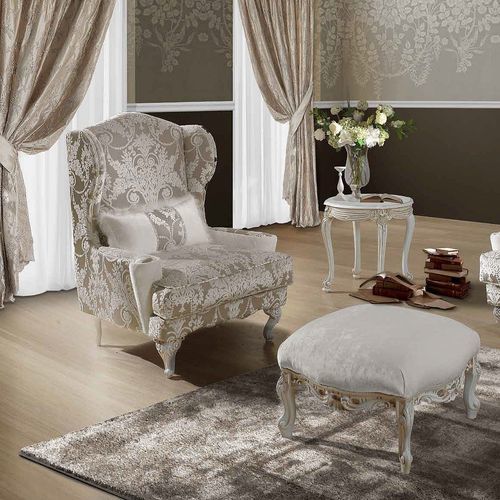 传统风格扶手椅 - TIFFANY - DI MARCO INTERIOR SOFA - 布料 / 实木 / 翼形