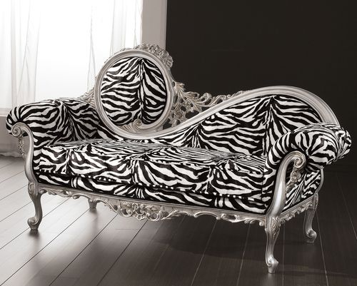 巴洛克风格贵妃沙发椅 - GIADA - DI MARCO INTERIOR SOFA - 布料 / 山毛榉木 / 金箔木板