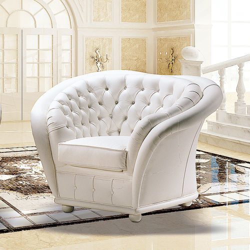 传统风格扶手椅 - Versailles - DI MARCO INTERIOR SOFA - 皮质 / 手工 / 意大利制造
