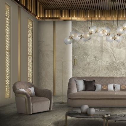 现代风格扶手椅 - TOKYO - DI MARCO INTERIOR SOFA - 布料 / 手工 / 垫式
