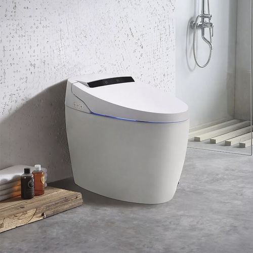 智能马桶 - MP-M009 - MOPO SANITARY WARE - 独立式 / 陶瓷 / 椭圆