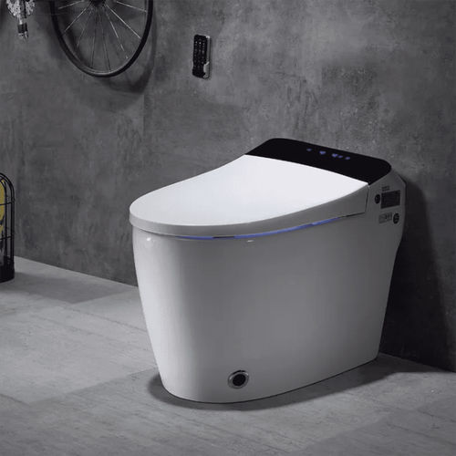 智能马桶 - MP-M001 - MOPO SANITARY WARE - 独立式 / 陶瓷 / 椭圆