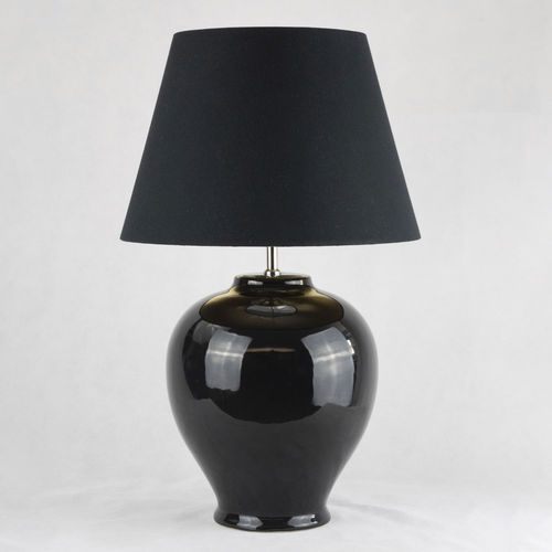 台灯 - KELANTIS BLACK GRANDEUR - Autark 76 Bt. - 金属 / 布料 / 陶瓷