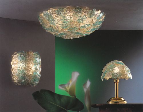 现代风格顶灯 - FIORI ORO PL - BOTTEGA VENEZIANA - 圆形 / 穆拉诺玻璃 / LED式