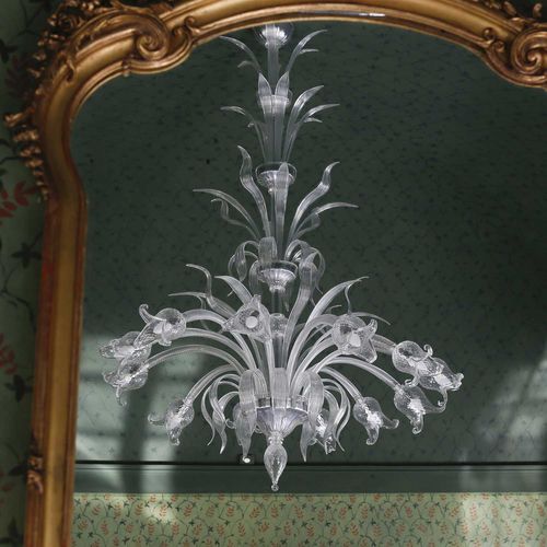 传统风格枝形吊灯 - COROLLE - BOTTEGA VENEZIANA - 水晶 / 吹制玻璃 / 穆拉诺玻璃