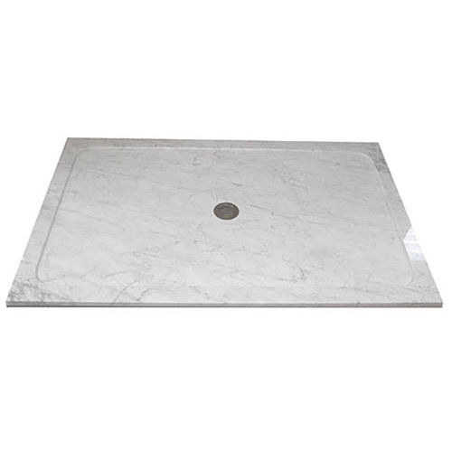 正方形淋浴房底盆 - WHITE  - INDIA STONE EXPORT - 直装式 / 大理石
