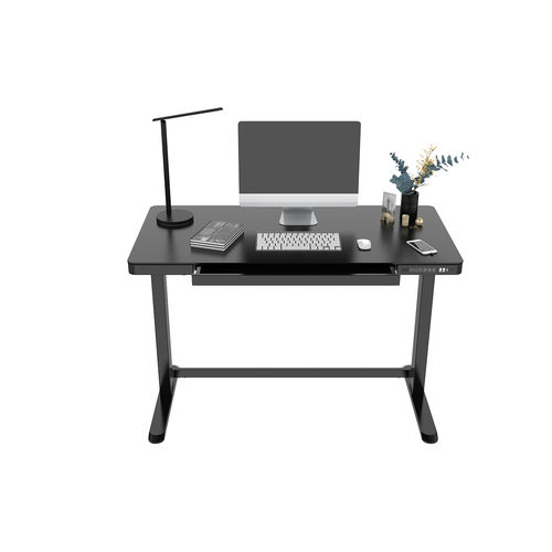 落地办公桌 - ET118-N - Loctek Ergonomic Technology Corp. - 现代风格 / 金属 / 淬火玻璃