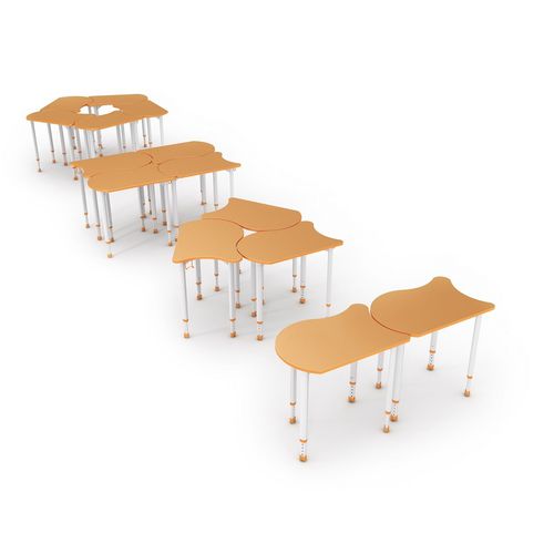 现代风格课桌 - A&D - PARAGON FURNITURE INC - 层压材料 / 钢座桌脚 / 长方形
