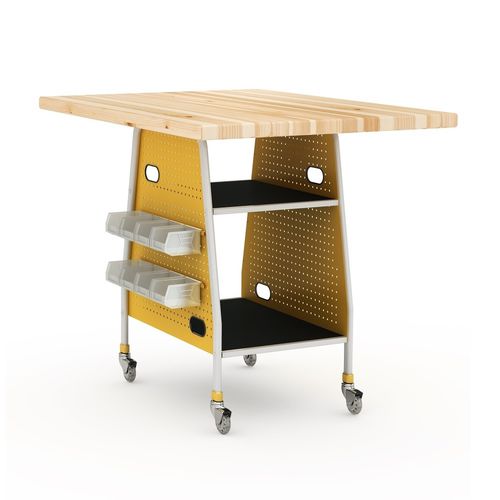 现代风格工作台 - MAKER INVENT - PARAGON FURNITURE INC - 层压材料 / 金属桌脚 / 长方形
