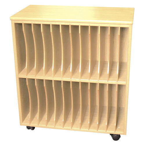 矮档案柜 - RING BINDER - ambic educational - MDF / 带轮 / 现代风格
