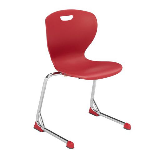 现代风格椅子 - ZED - Academia furnitures industries - 室内 / 聚丙烯 / 钢座桌脚