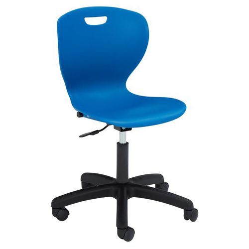 现代风格椅子 - ZED COMPUTER - Academia furnitures industries - 室内 / 聚丙烯 / 钢座桌脚
