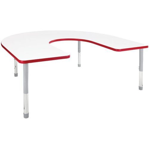 现代风格桌 - HORSESHOE DURA - Academia furnitures industries - 钢 / 高压层压 / 钢座桌脚