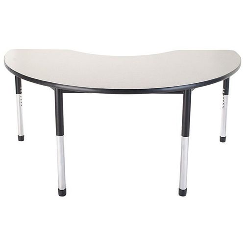 现代风格桌 - KIDNEY DURA - Academia furnitures industries - 钢 / 高压层压 / 钢座桌脚