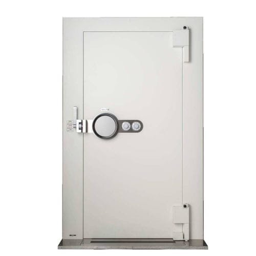 集成电子锁的门 - HE2090W - Kumahira - 室内 / 金属 / 平开
