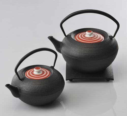 瓷质茶壶 - Rikyu - Chushin Kobo Co., Ltd. - 铸铁
