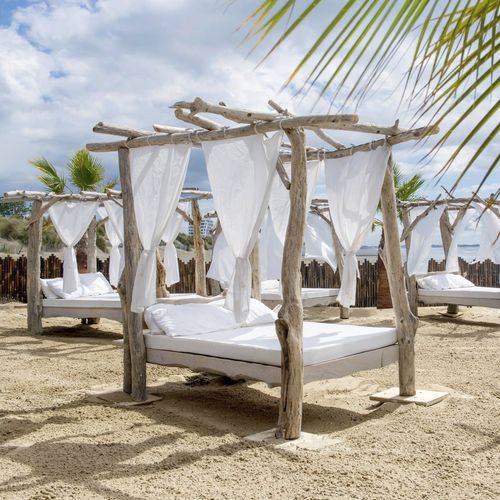 木质折叠凉亭 - BOIS FLOTTÉ - Beach Concept - 帆布屋顶 / 木质结构 / 商用
