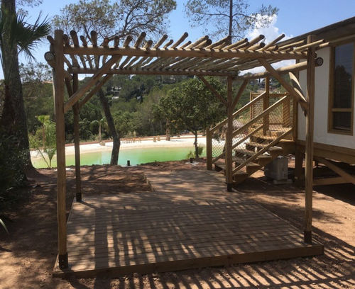 独立凉棚架 - Beach Concept - 桉木 / 木制棚顶 / 模块化