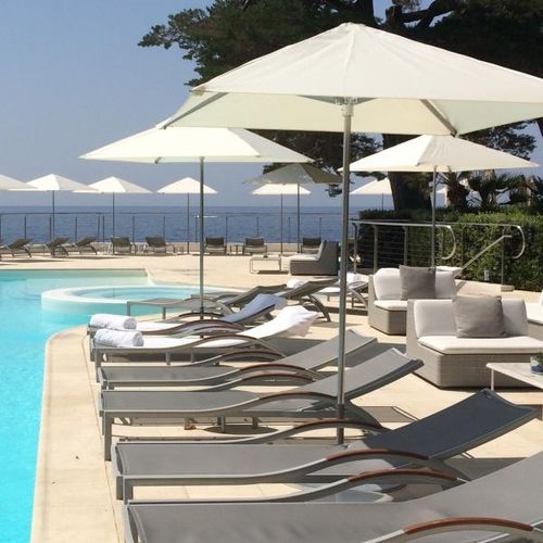 支杆居中遮阳伞 - Piscine - MOUSSES ETOILES - 腈纶织物 / Sunbrella® / Batyline® 材质