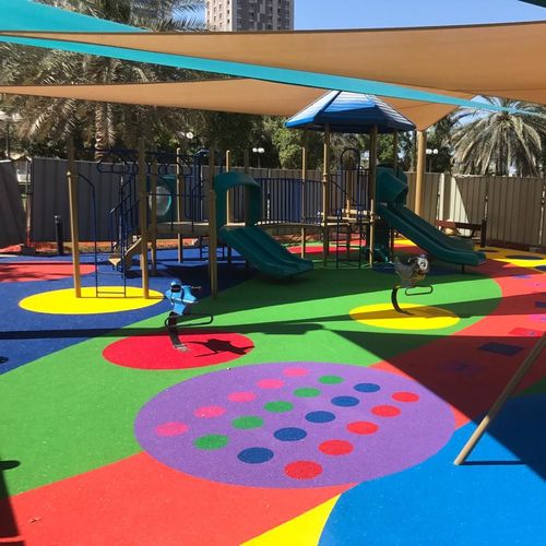 游乐场地面 - SAFEPOL MULTICOLOR - KDF - Sports Flooring Production - 再生橡胶 / 聚氨酯 / EPDM