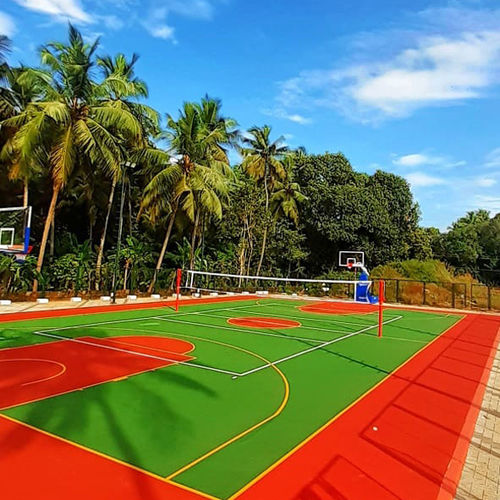 运动场涂料 - ELASTOSPORT 853-R - KDF - Sports Flooring Production - 用于运动场 / 用于地面 / 丙烯