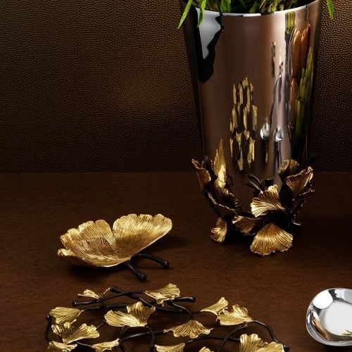 黄铜托盘 - GOLDEN GINKGO  - Michael Aram