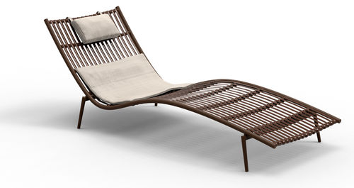 现代风格日光浴躺椅 - KITAIBELA - SJY FURNITURE - Sunbrella® / 腈纶织物 / 藤编