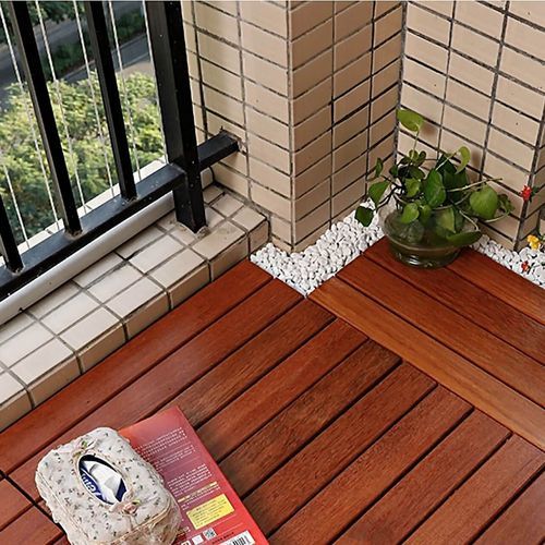 木质露台地板条 - 88KEMPAS33 - Décoplus Parquets - 仿木 / 凹凸 / 对夹式