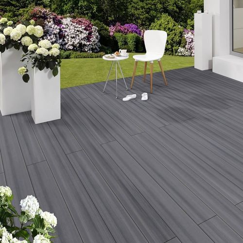 木塑复合材料露台地板条 - GREY OUTDOOR - Décoplus Parquets - 仿木 / 凹凸 / 对夹式